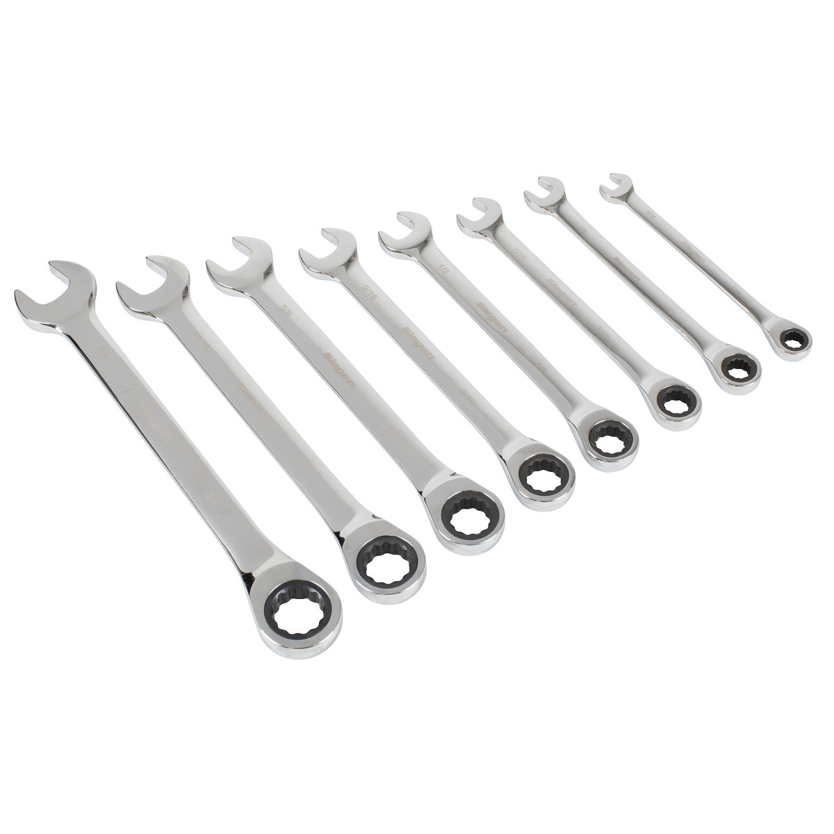 Siegen Imperial Combination Ratchet Spanner Set 8pc