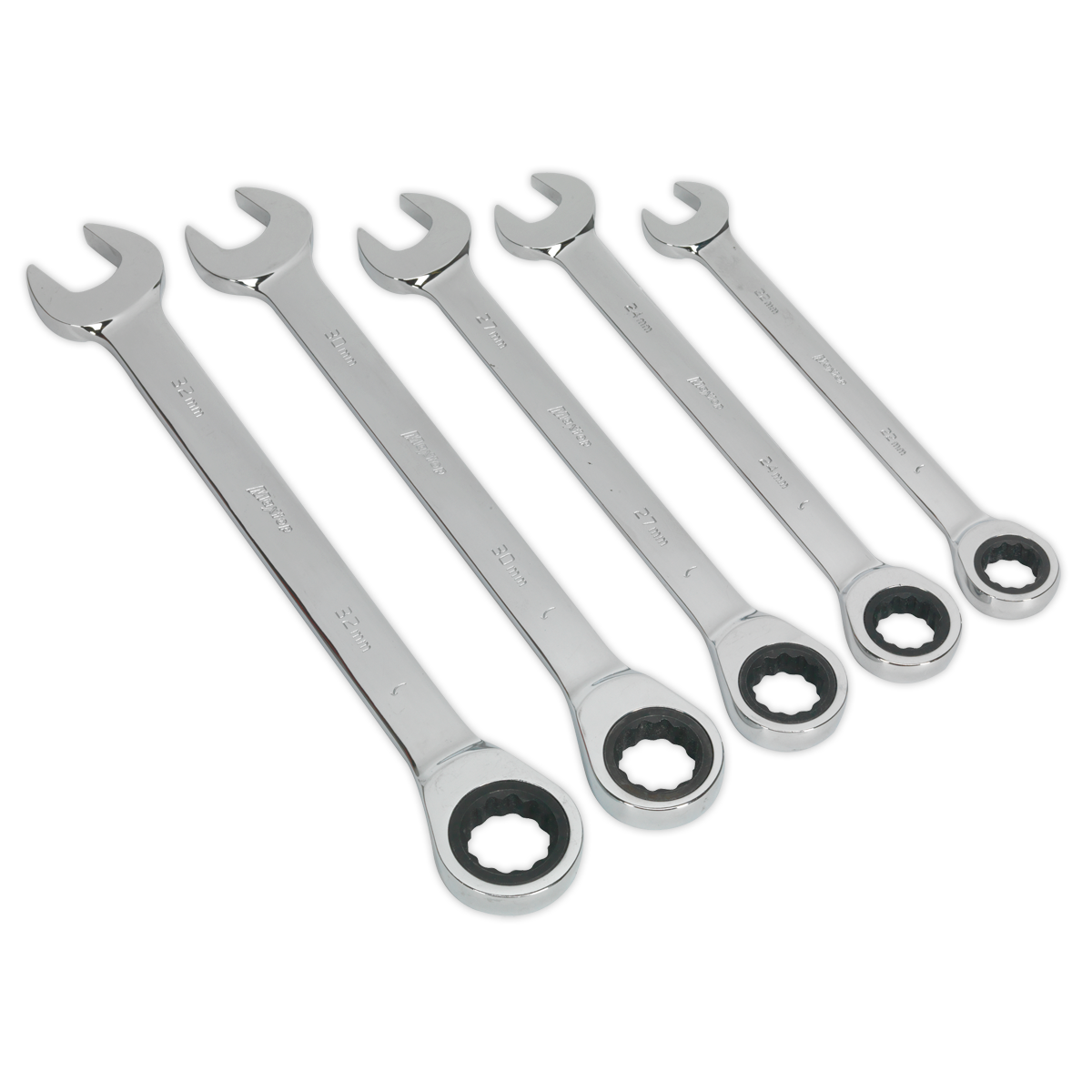 Siegen Combination Ratchet Spanner Set 5pc
