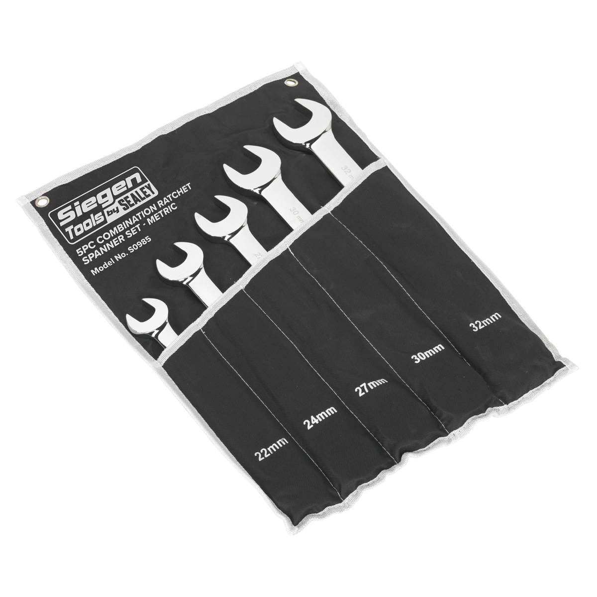 Siegen Combination Ratchet Spanner Set 5pc