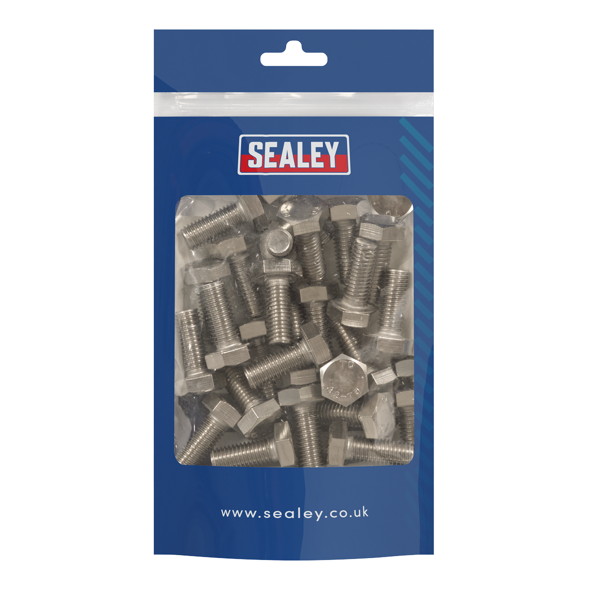Stainless Steel Hex Head Set Screw M10 X 25 A2, DIN 933 - Pack of 25