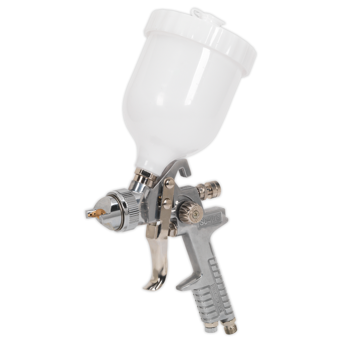 Siegen General-Purpose Gravity Feed Spray Gun 1.8mm Set-Up