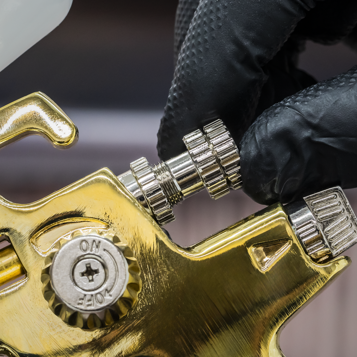 Gold Series Gravity Feed Spray Gun 1.4mm Set-Up