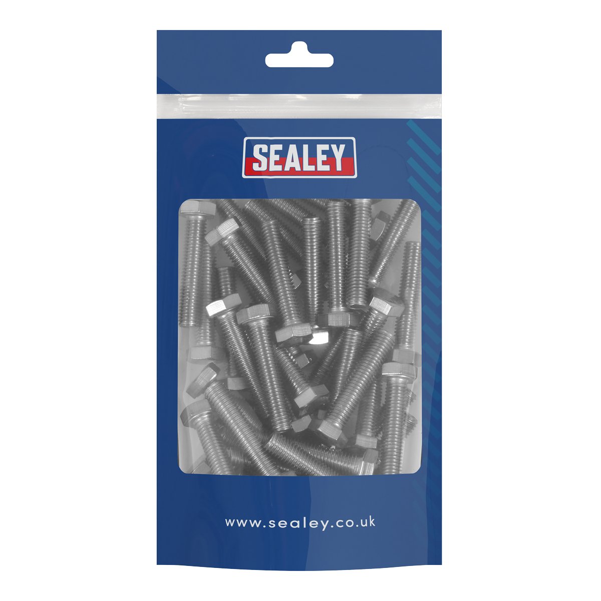 Stainless Steel Set Screw M8 x 1.25 Pitch, DIN 933 - Pack of 50
