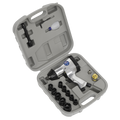 Air Impact Wrench Kit with Sockets 1/2"Sq Drive