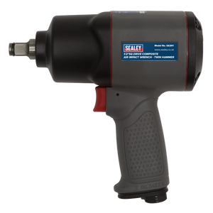 Sealey SA201 Composite Twin Hammer Air Impact Wrench, 1/2" Sq. Drive
