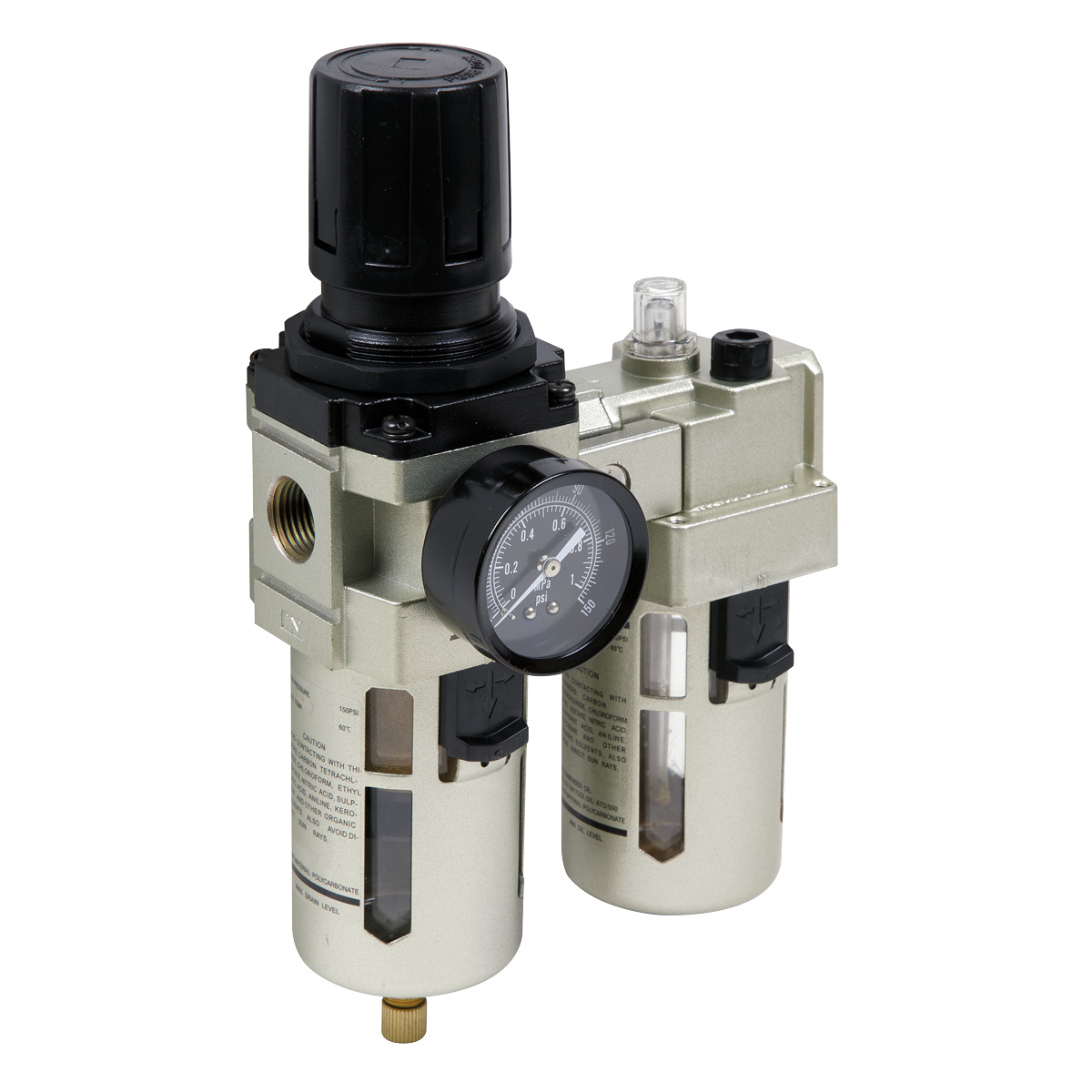 Air Filter/Regulator/Lubricator Max. Airflow 105cfm