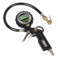 Digital Pistol Grip Tyre Inflator with Clip-On Connector