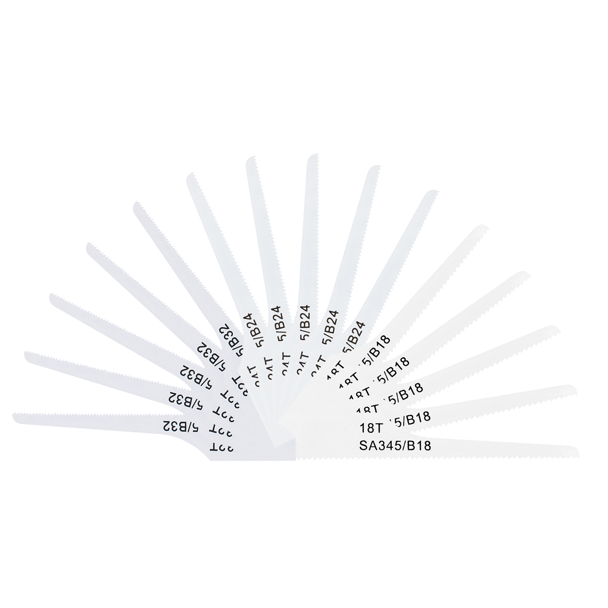 74mm HSS Mixed Air Saw Blades - Pack of 15