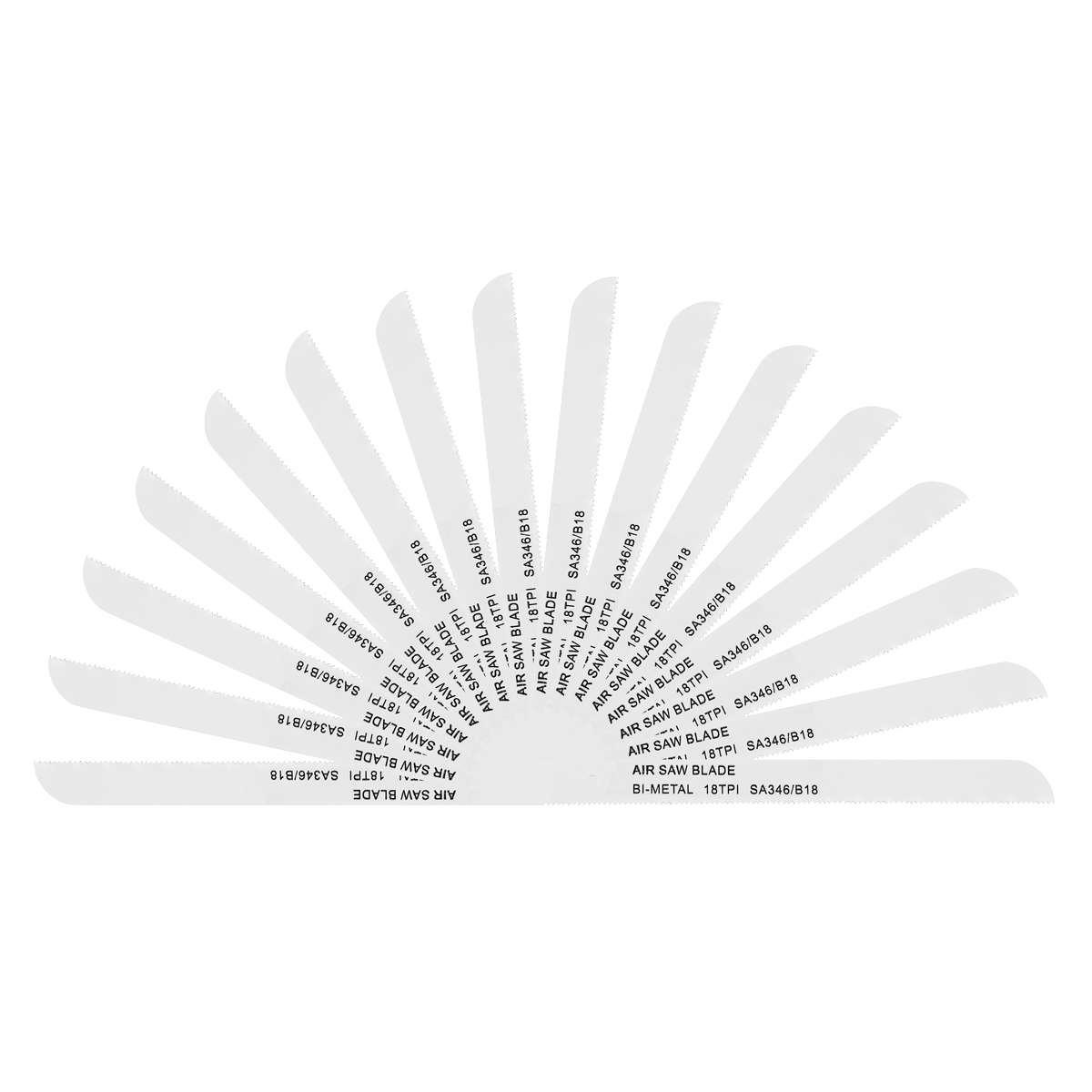 141mm HSS Air Saw Blade 18tpi - Pack of 15