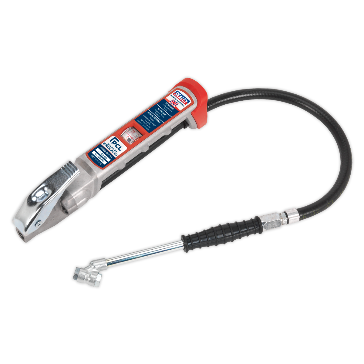 PCL Professional Tyre Inflator with Twin Push-On Connector