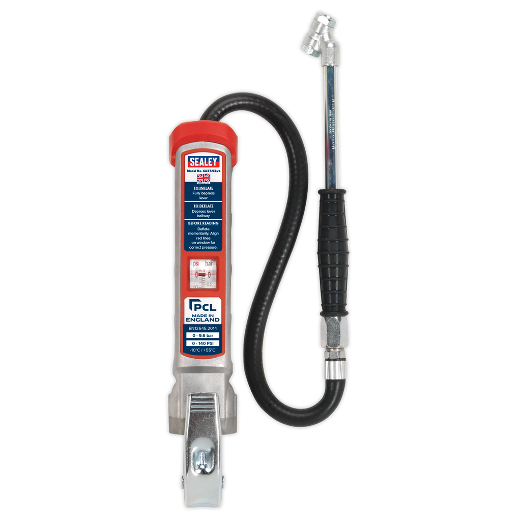 PCL Professional Tyre Inflator with Twin Push-On Connector