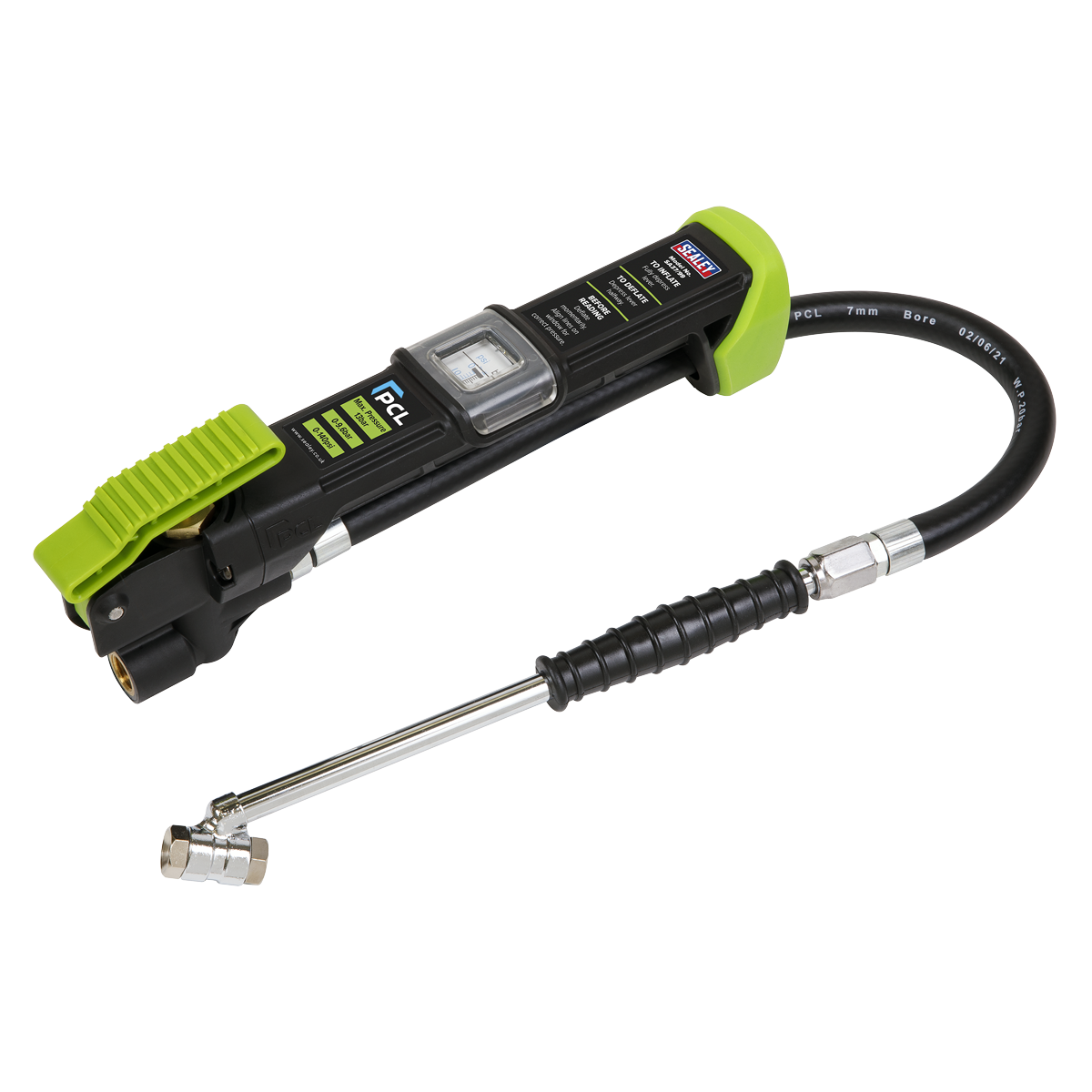 PCL Airlite Eco Tyre Inflator with Twin Push-On Connector
