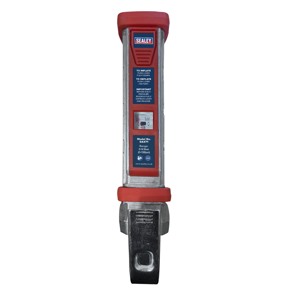 Tyre Inflator with 0.5m Hose & Twin Push-On Connector