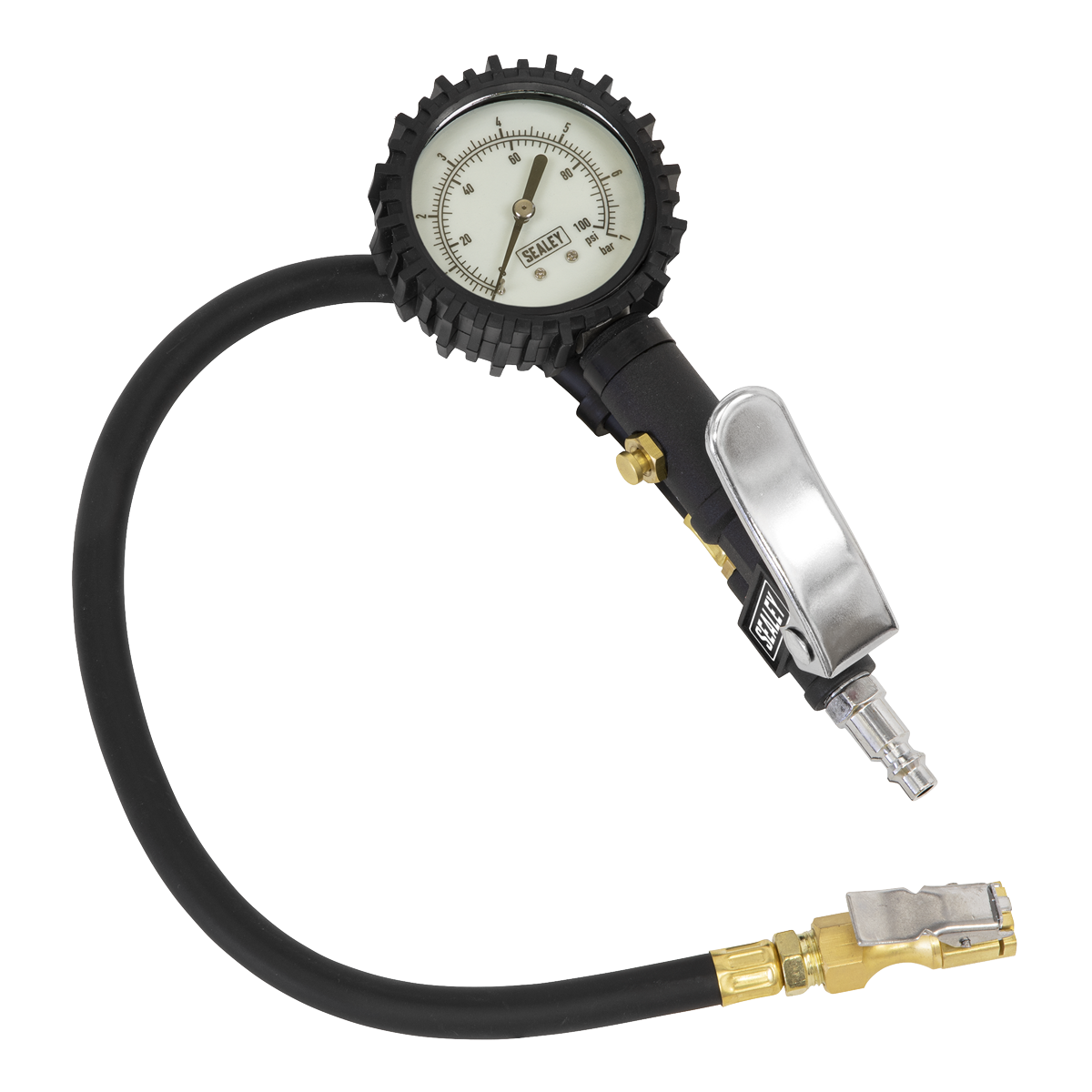 Tyre Inflator with Clip-On Connector
