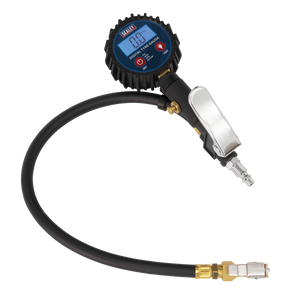 Digital Tyre Inflator with Clip-On Connector