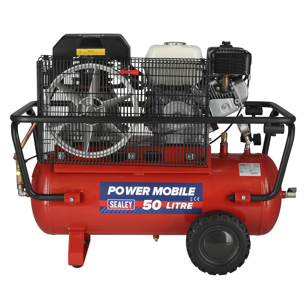 50L Belt Drive Air Compressor with Petrol Engine 5.5hp