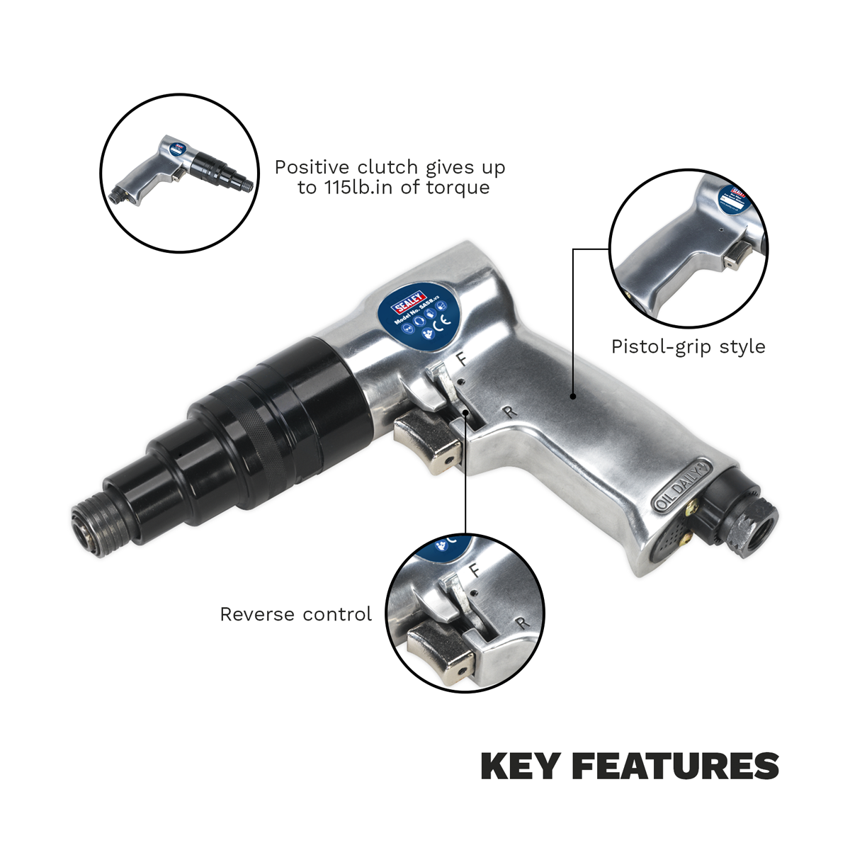 Pistol Grip Air Screwdriver