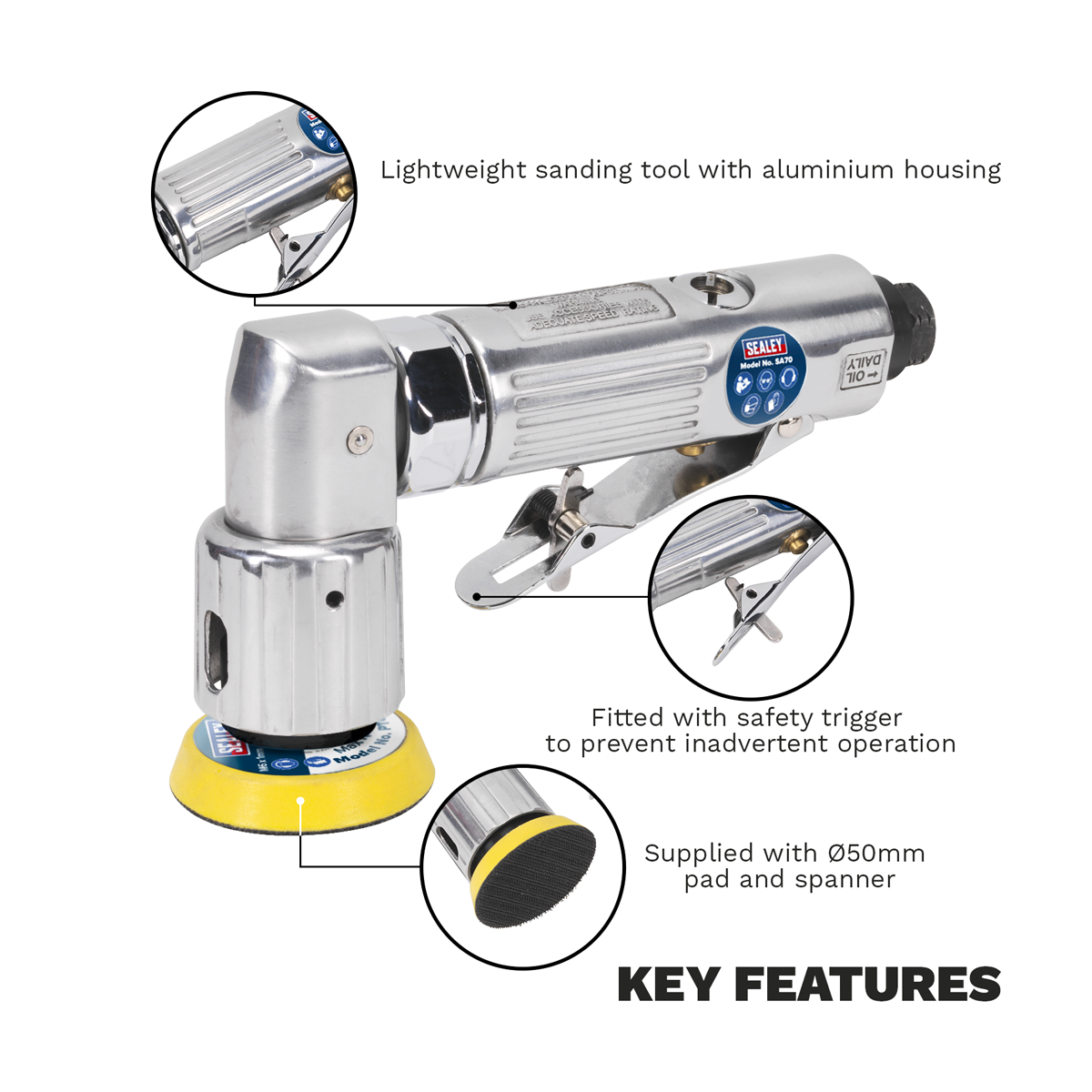 Air Orbital Sander 50mm