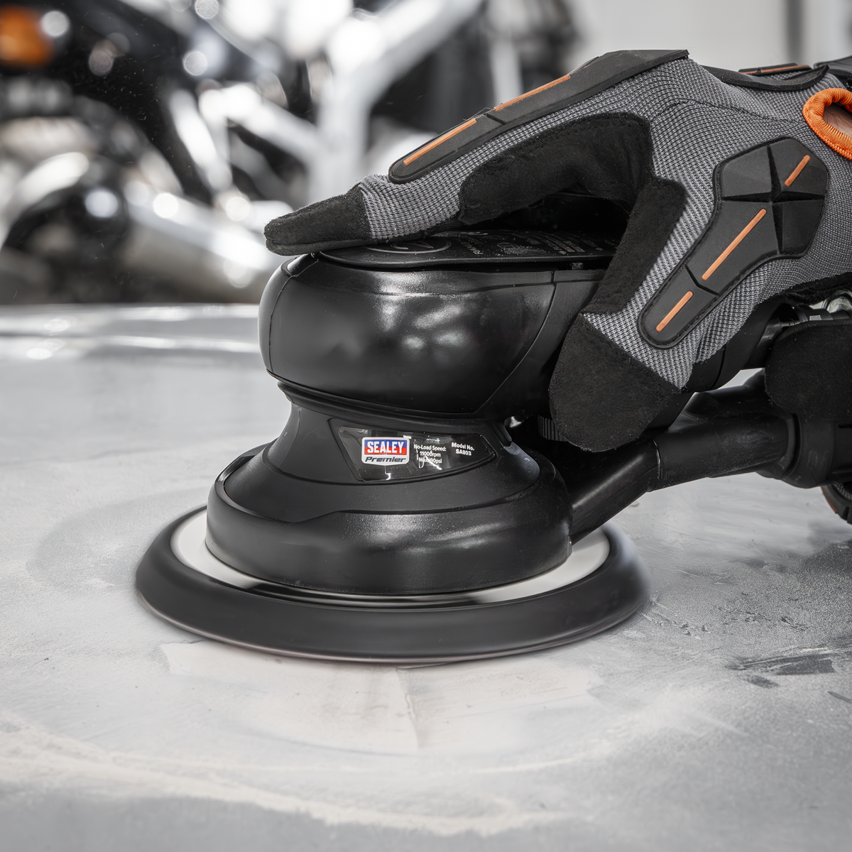 Air Palm Orbital Sander Ø150mm Dust-Free
