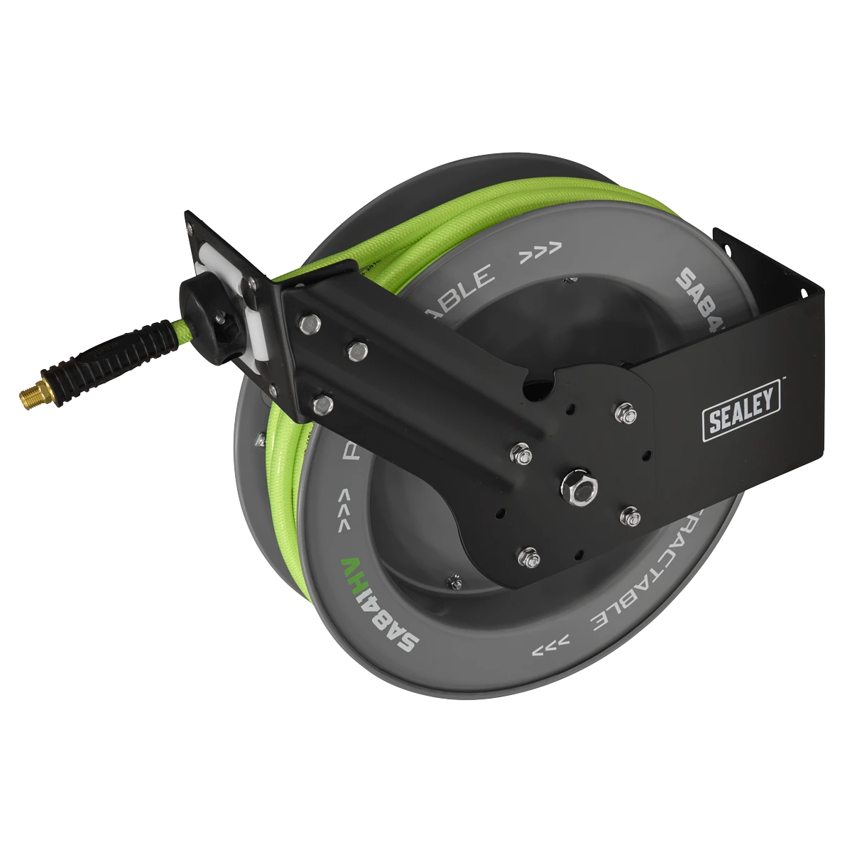 15m Retractable High-Visibility TPR Air Hose with Metal Reel (Factory Refurbished A)