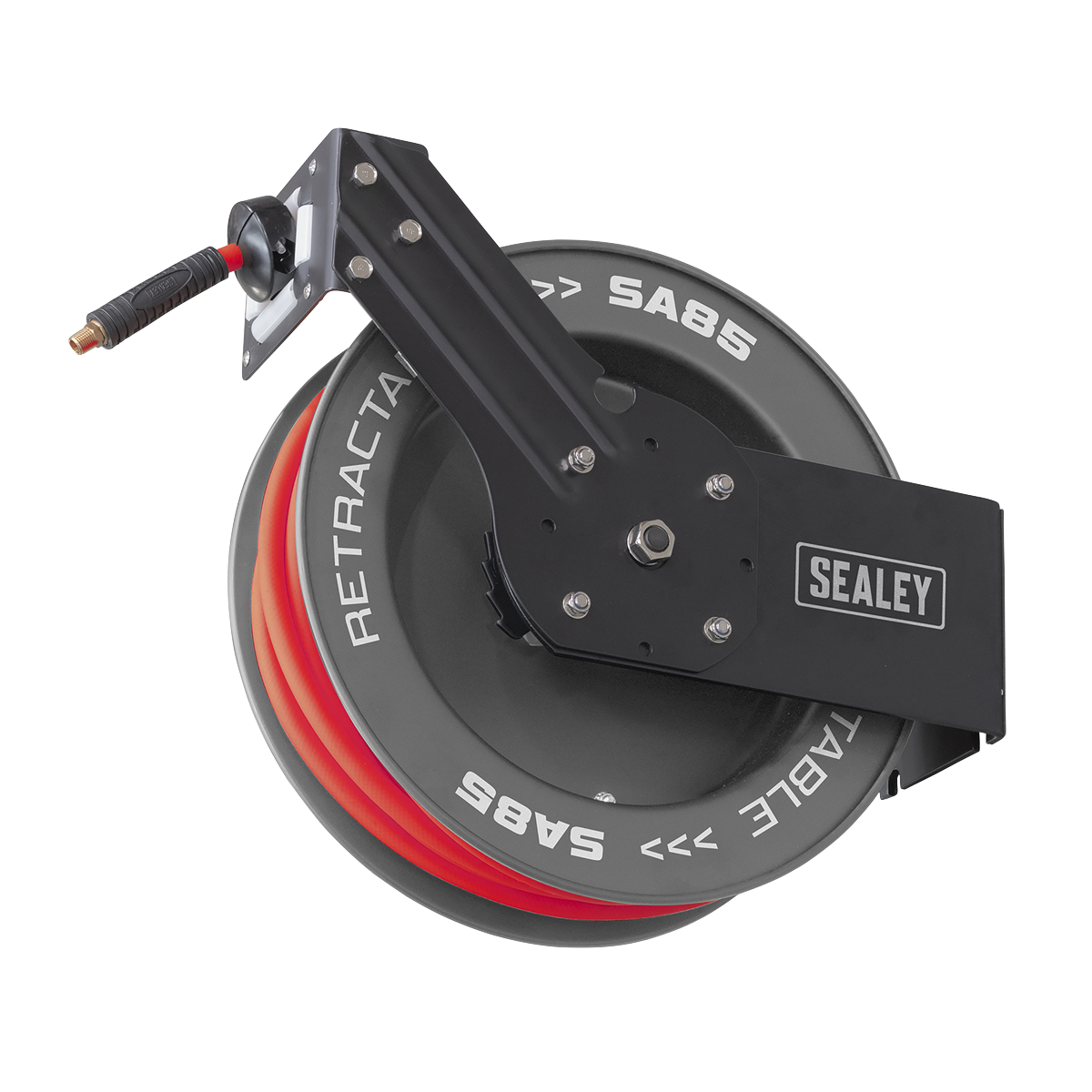 20m Retractable Rubber Air Hose with Steel Reel 10mm ID