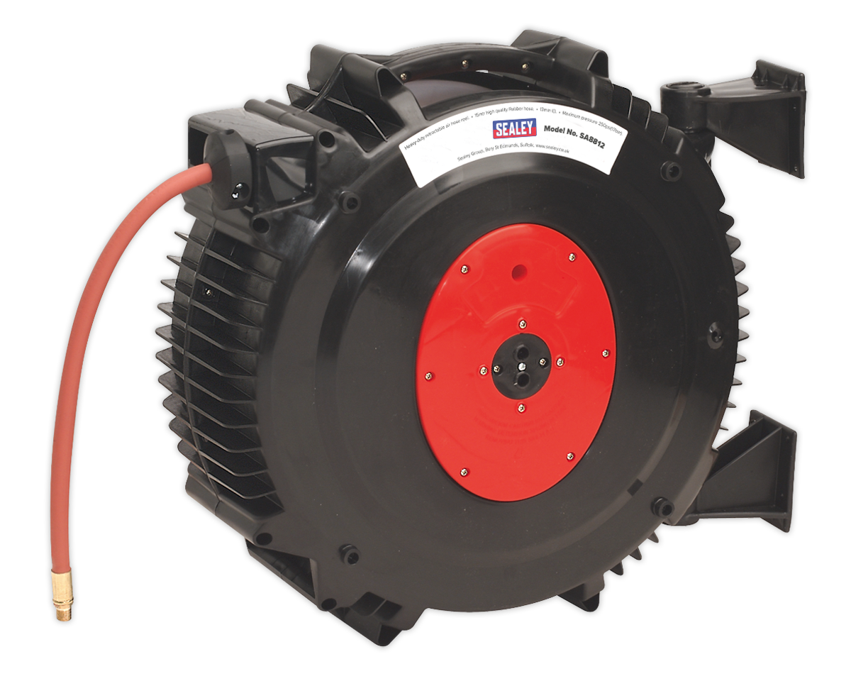15m Retractable Rubber Air Hose Reel 13mm ID