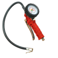 Tyre Inflator with Pressure Gauge and Clip-On Connector