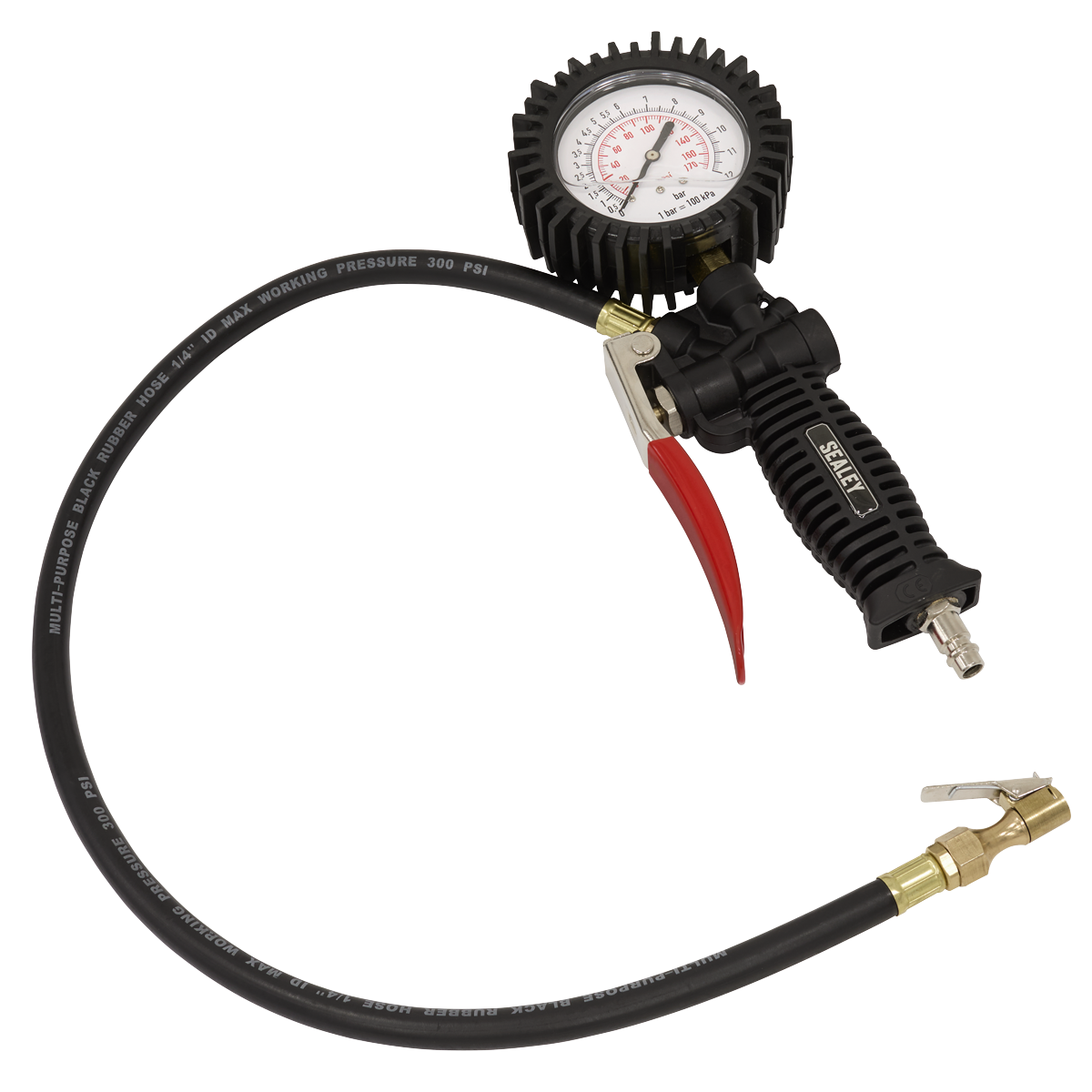 Tyre Inflator with Clip-On Connector