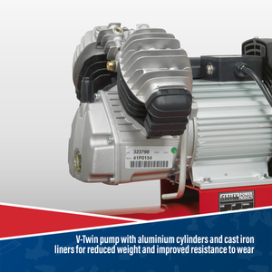 50L V-Twin Direct Drive Air Compressor 3hp