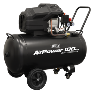 Air Compressor 100L V-Twin Oil Free Direct Drive 3hp