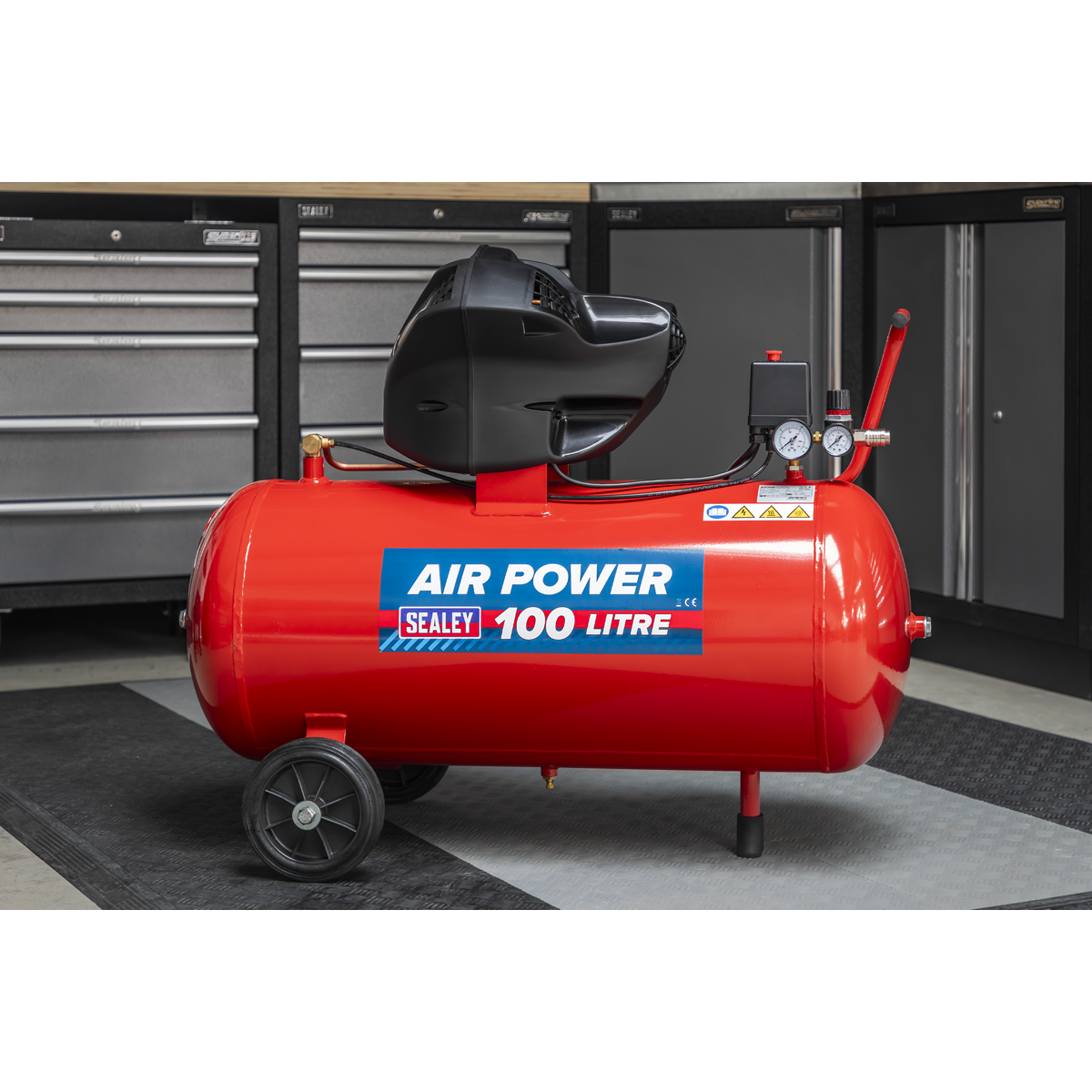 100L Oil Free V-Twin Direct Drive Air Compressor 3hp