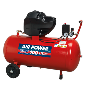 100L Oil Free V-Twin Direct Drive Air Compressor 3hp