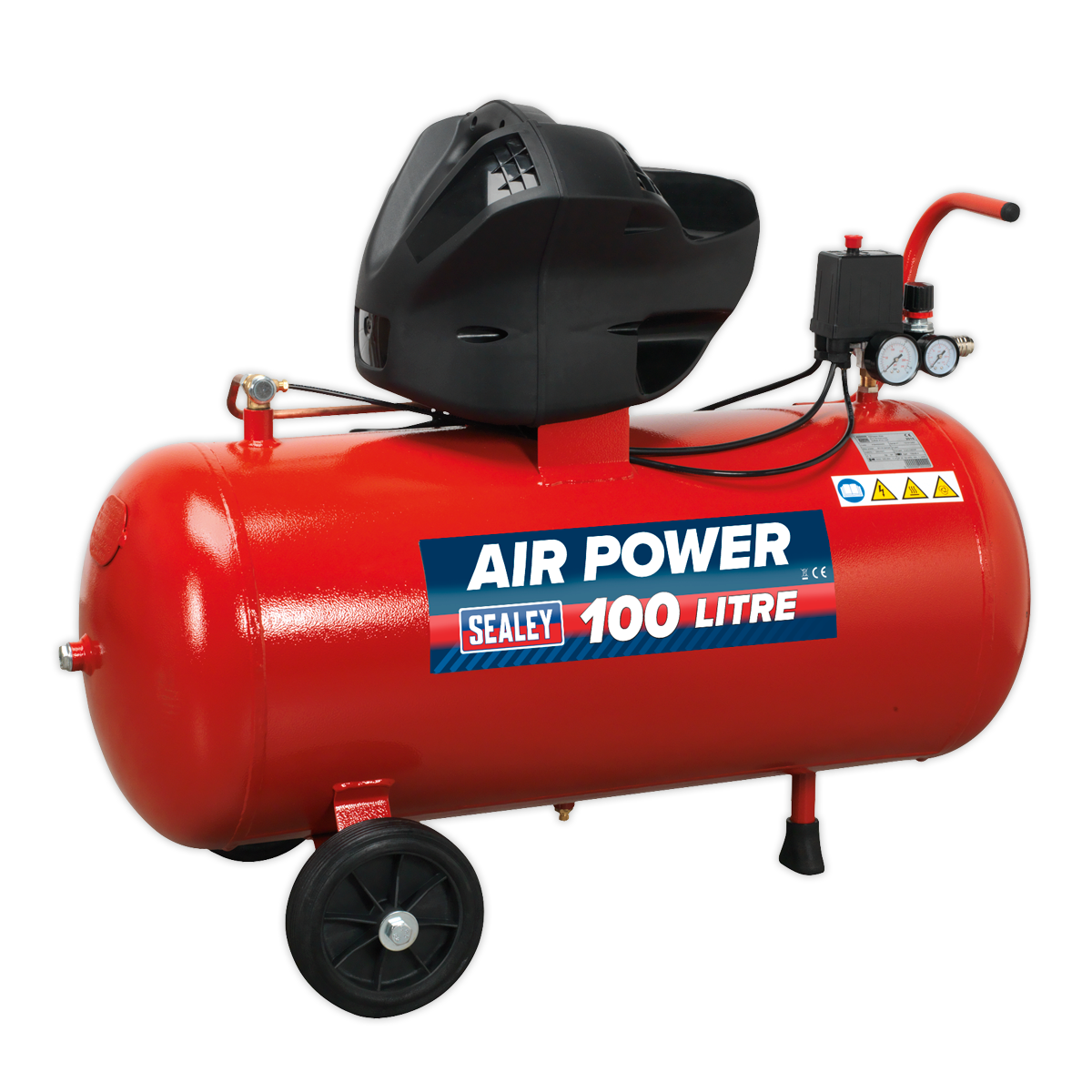 100L Oil Free V-Twin Direct Drive Air Compressor 3hp