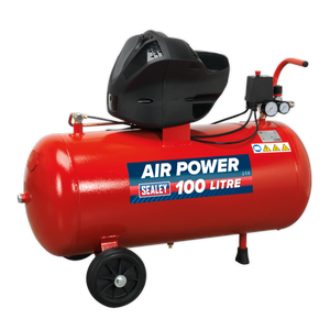 100L Oil Free V-Twin Direct Drive Air Compressor 3hp