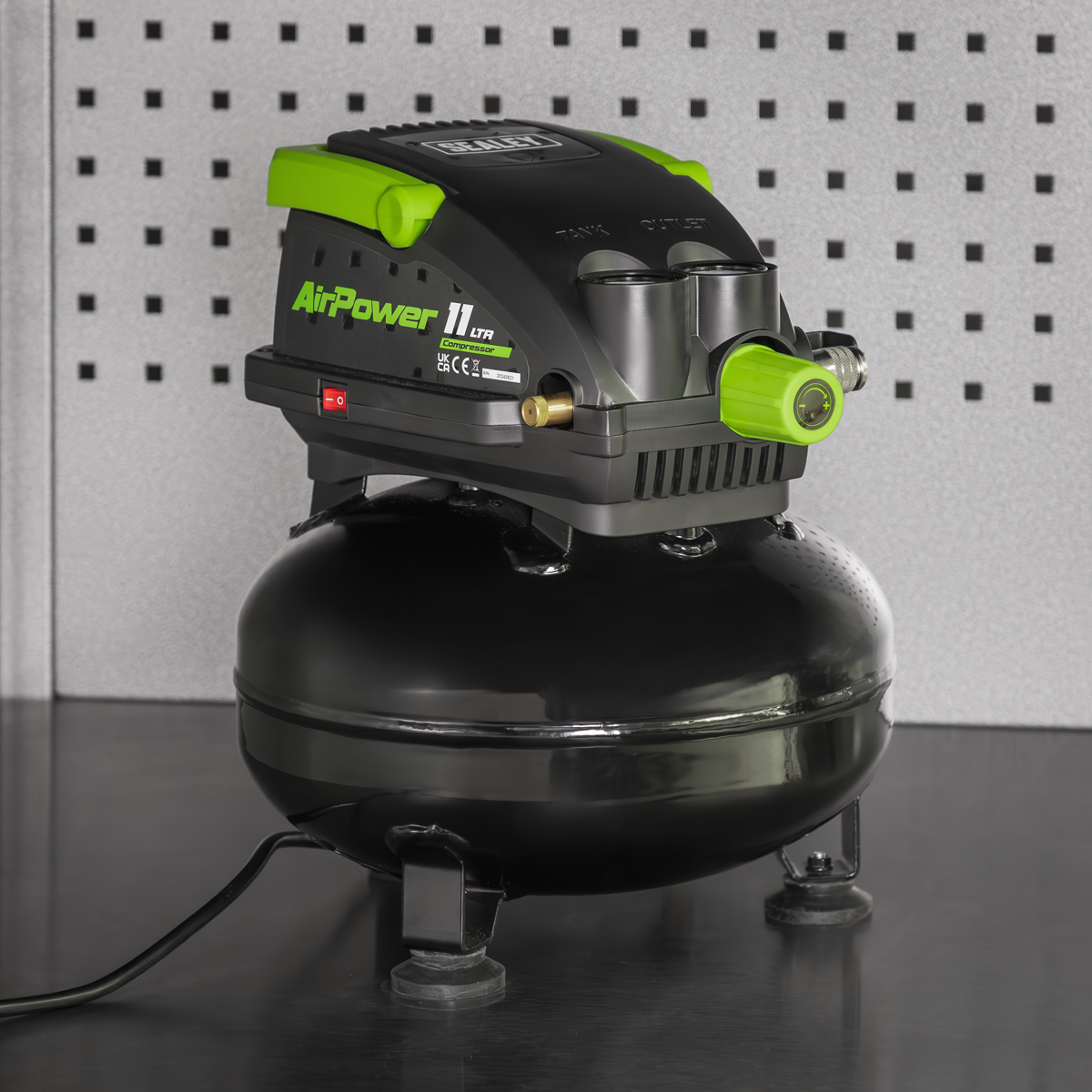 11L Direct Drive Oil Free Air Compressor, 0.5hp (SAC1100)