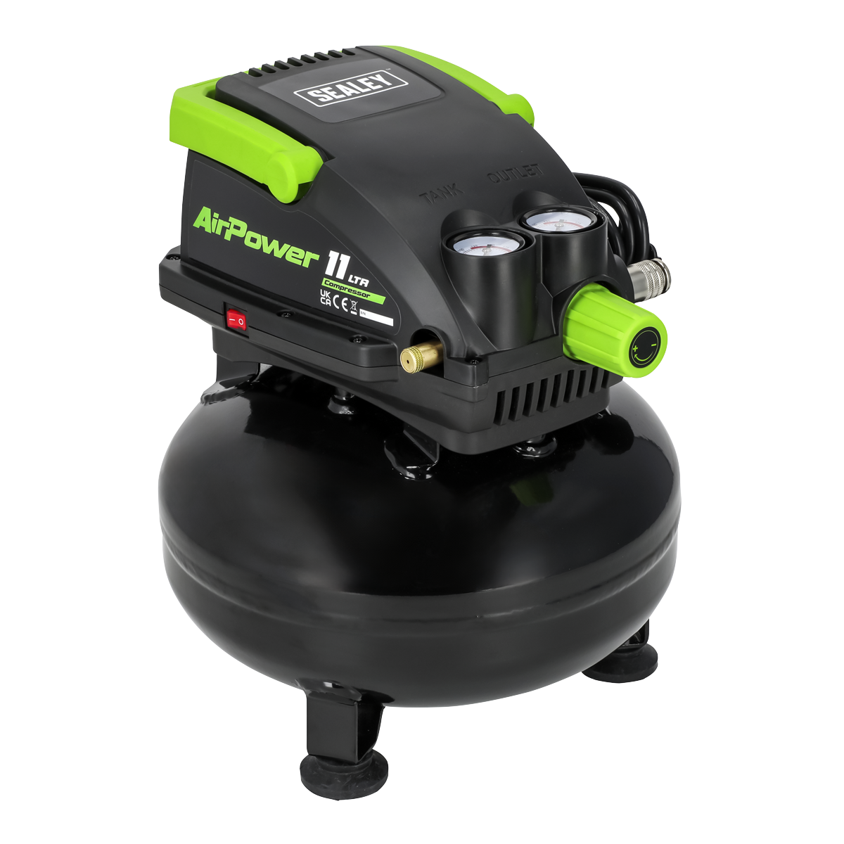 11L Direct Drive Oil Free Air Compressor, 0.5hp (SAC1100)