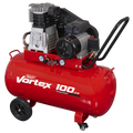 100L Belt Drive Air Compressor with Cast Cylinders & Wheels 3.5hp