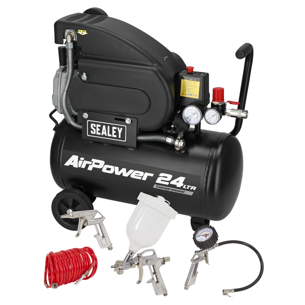24L Direct Drive Air Compressor with Accessory Kit, 2hp (SAC2420APK)