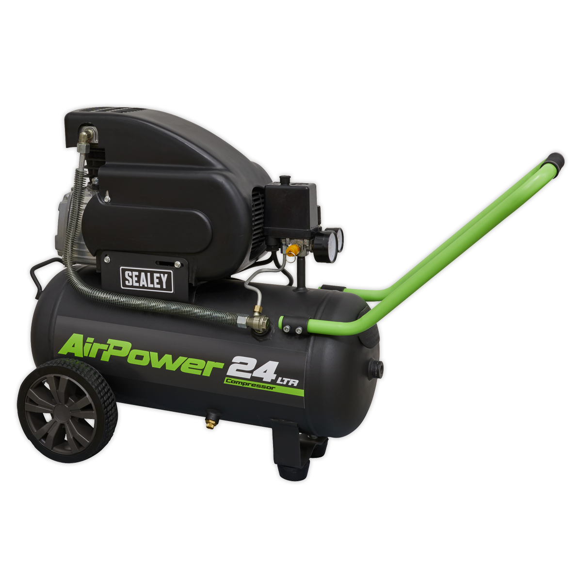 24L Direct Drive Air Compressor with Wheels, 2hp (SAC2420E)