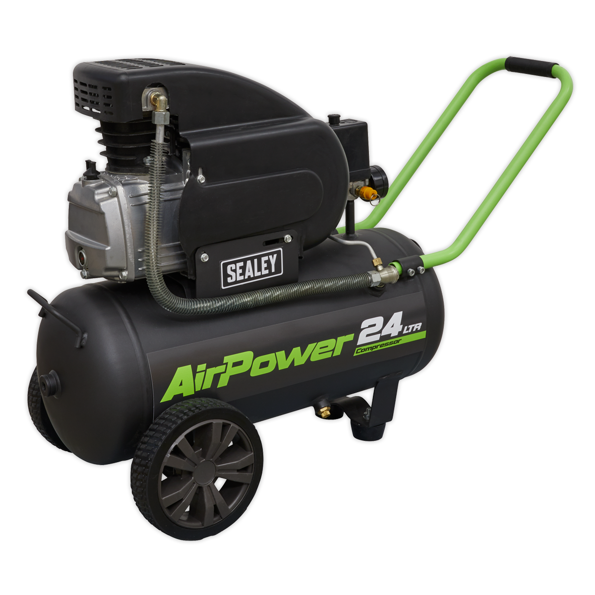 24L Direct Drive Air Compressor with Wheels, 2hp (SAC2420E)