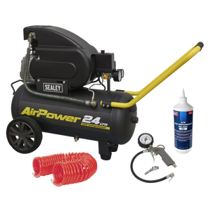 24L Direct Drive Air Compressor Combo 2hp 110V