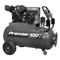 Premier 100L Belt Drive Air Compressor with Front Control Panel 3hp