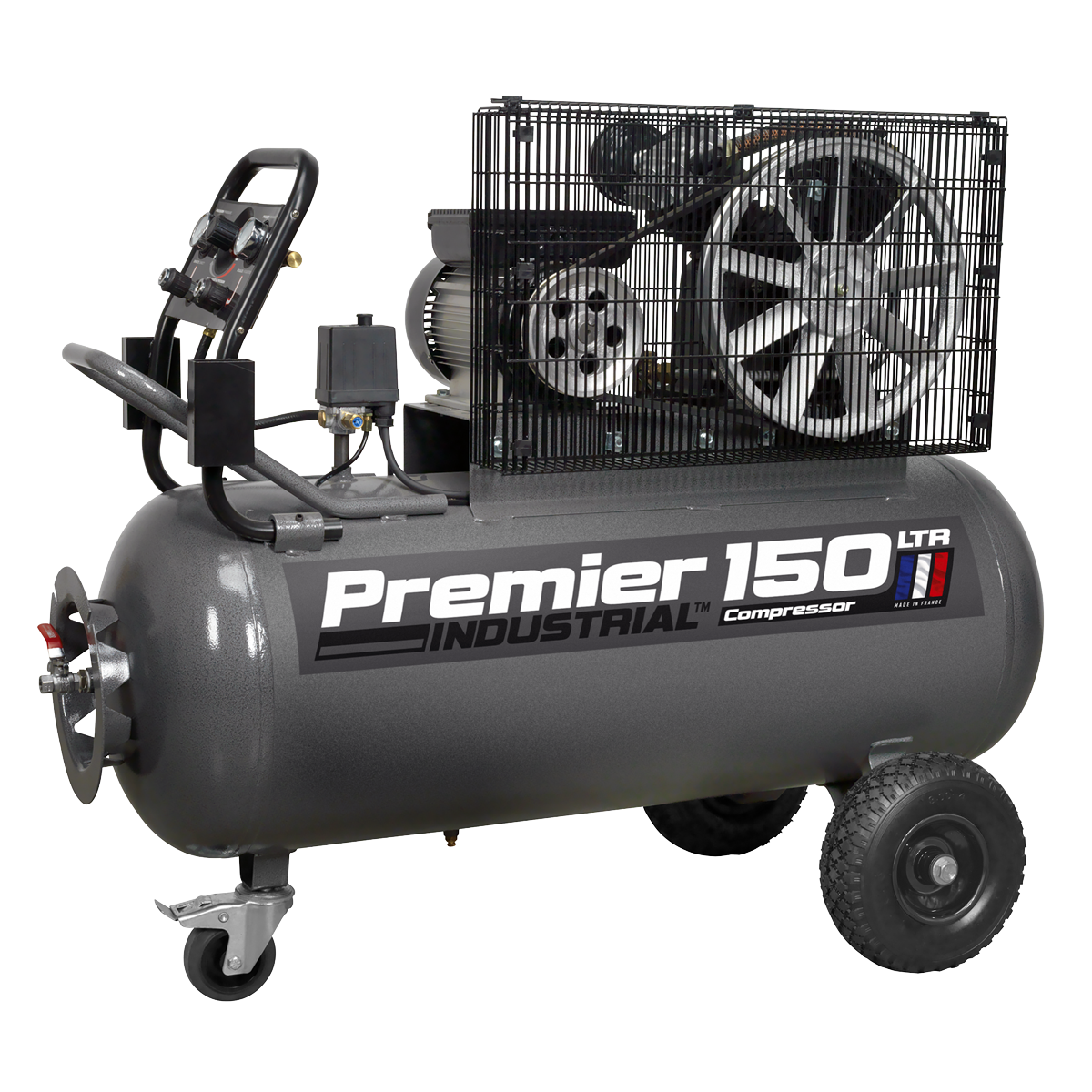 Premier 150L Belt Drive Air Compressor with Front Control Panel 3hp