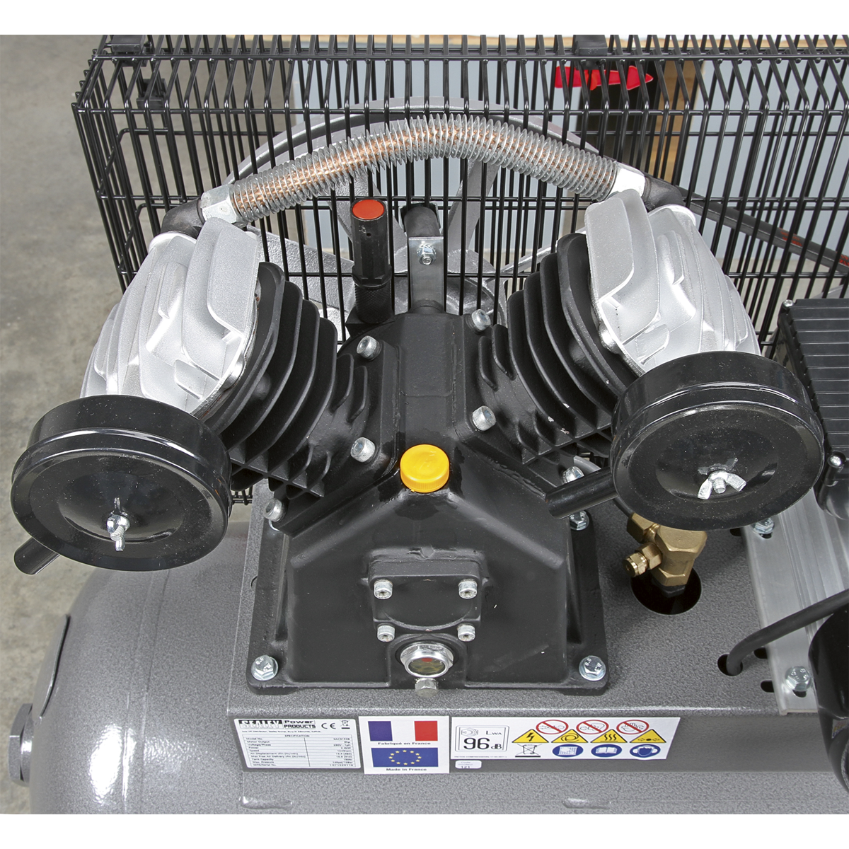 Premier 200L Belt Drive Air Compressor with Front Control Panel 3hp