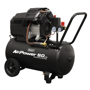 Air Compressor 50L V-Twin Oil Free Direct Drive 3hp