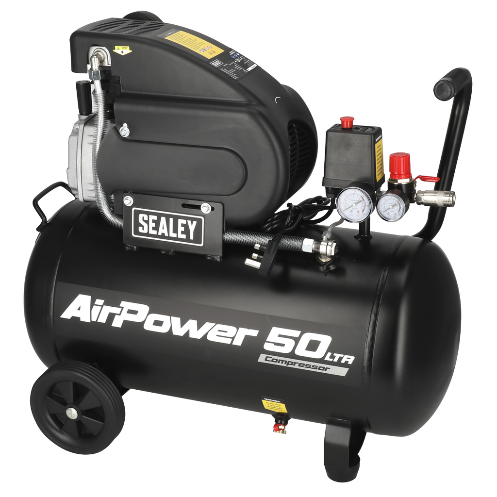 50L Direct Drive Air Compressor with Accessory Kit, 2hp (SAC5020APK) (Factory Refurbished B)
