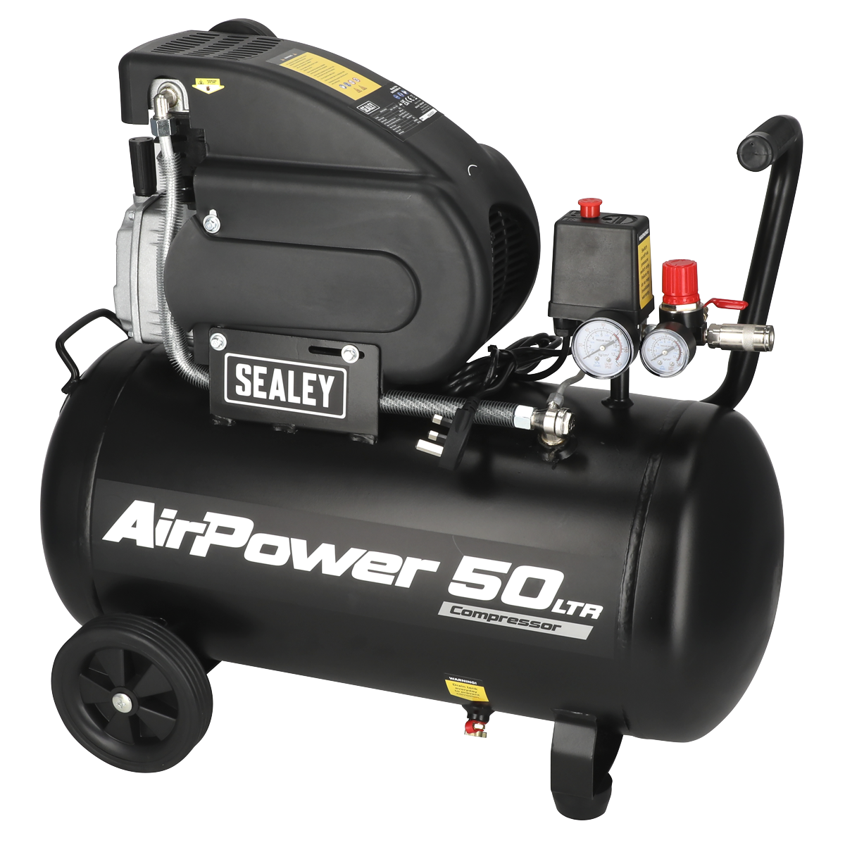 50L Direct Drive Air Compressor with Accessory Kit, 2hp (SAC5020APK) (Factory Refurbished B)