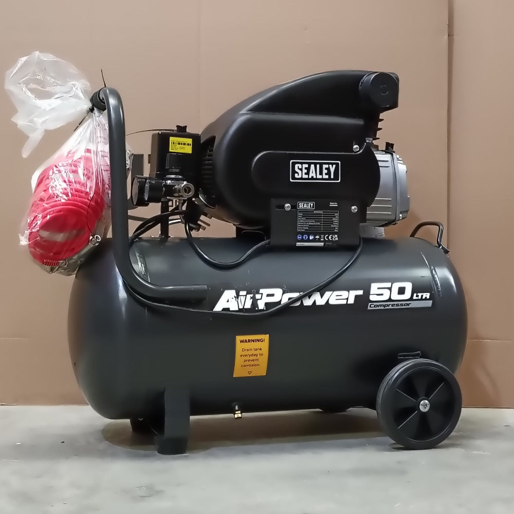 50L Direct Drive Air Compressor with Accessory Kit, 2hp (SAC5020APK) (Factory Refurbished B)
