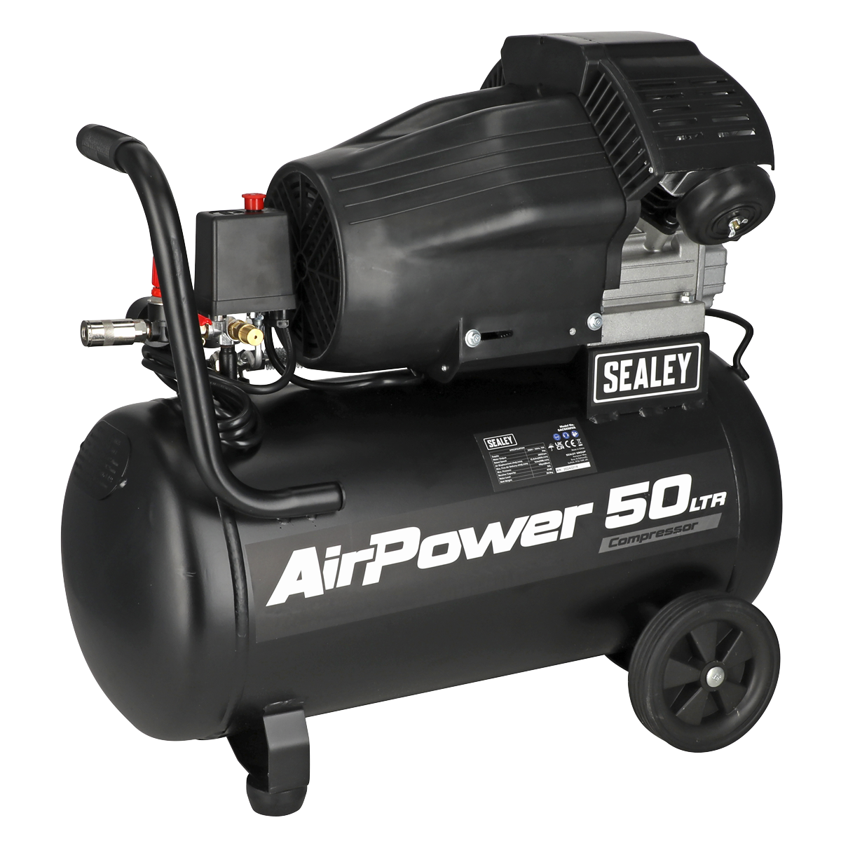 50L V-Twin Direct Drive Air Compressor 3hp