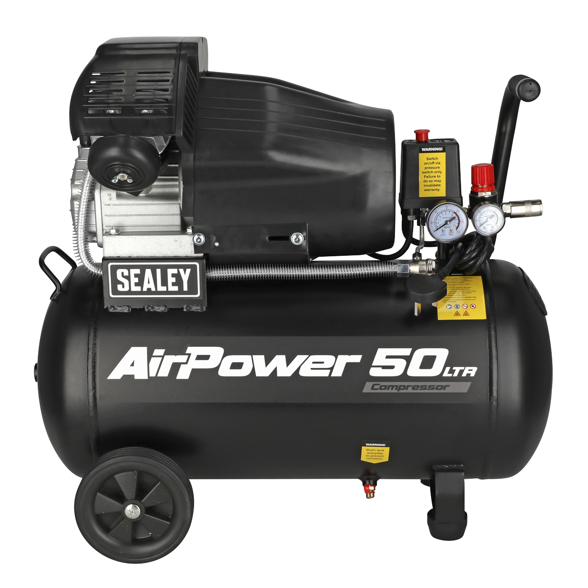 50L V-Twin Direct Drive Air Compressor 3hp